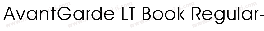 AvantGarde LT Book Regular字体转换